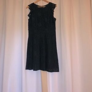 Loft navy blue lace dress